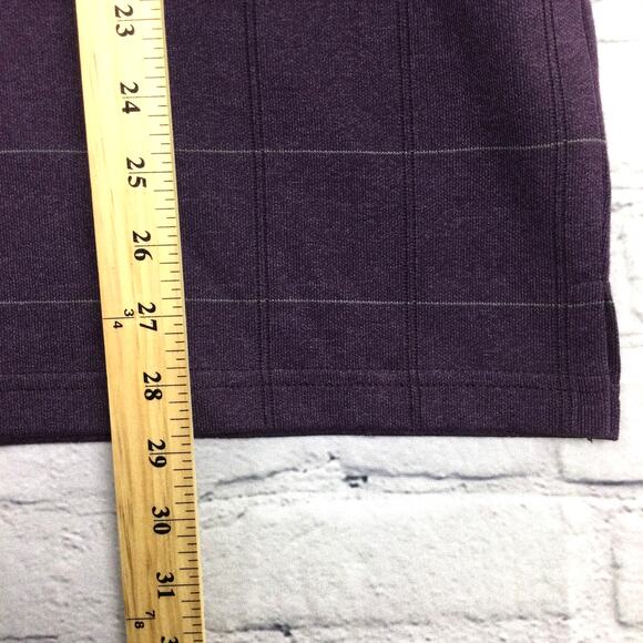 Allen Oliver Men’s Purple Plaid Preppy Collared Short Sleeve Golf Polo Shirt M - Picture 8 of 8